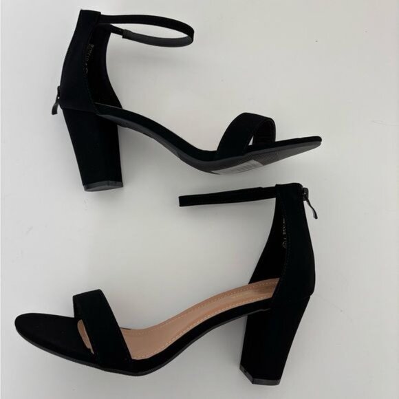 Fashion Nova Heel Hannah 10 Block Sandal Strap Zip Back Fairy Festival Coquette - Picture 6 of 12